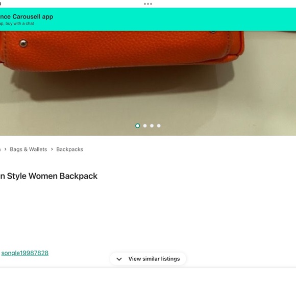 ‘Typo’ Korean Style Backpack NWOT (#5) - Picture 9 of 9